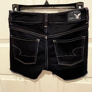 Dark Blue Hi - Rise Shortie